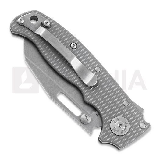 Coltello pieghevole Demko Knives AD 20.5 Textured Titanium CPM3V, shark foot
