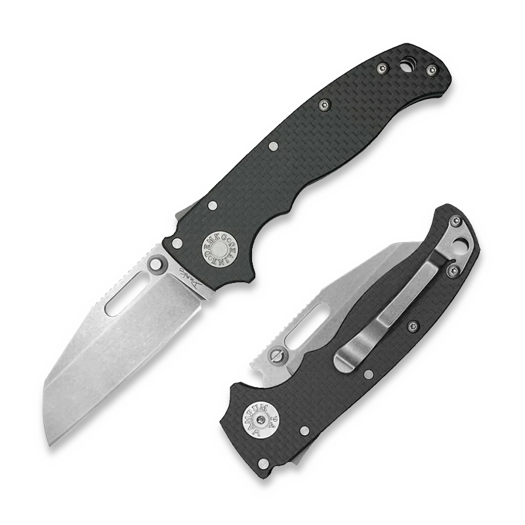 Saliekams nazis Demko Knives AD20.5 20CV Shark Foot, Carbon Fiber