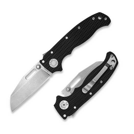 Demko Knives AD20.5 20CV Shark Foot kääntöveitsi, G10, musta