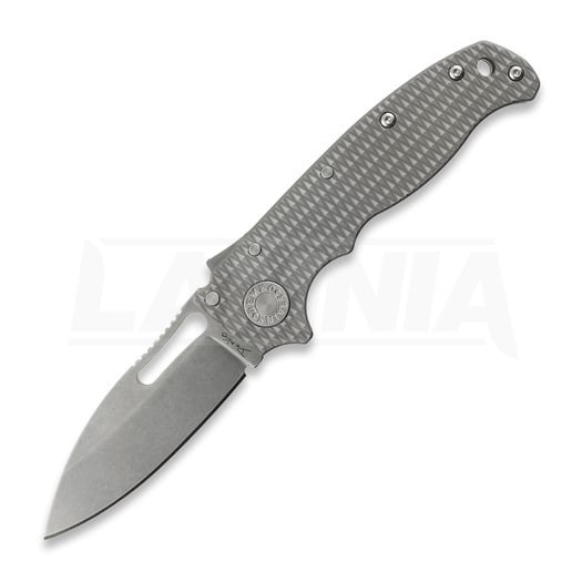 Demko Knives AD20.5 3V Slicer Shark 折叠刀, Milled Titanium