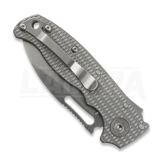 Demko Knives AD20.5 3V Slicer Shark foldekniv, Milled Titanium