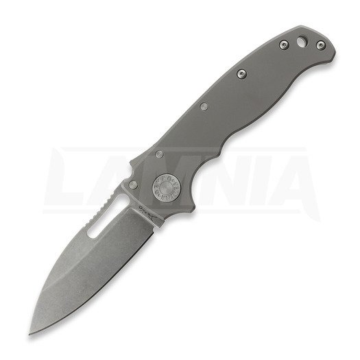 Demko Knives AD20.5 3V Slicer Shark kääntöveitsi, Smooth Titanium