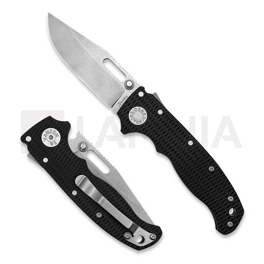 Coltello pieghevole Demko Knives AD20.5 S35VN Clip Point, nero