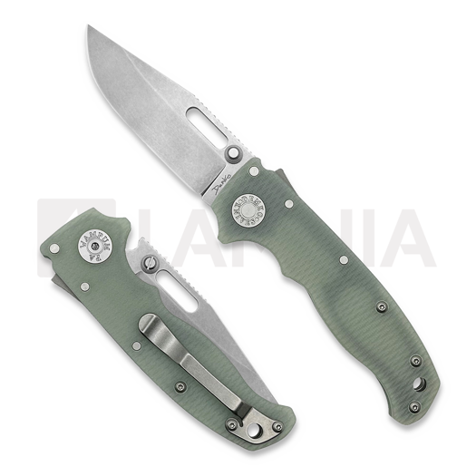 Demko Knives AD20.5 S35VN Clip Point 접이식 나이프, natural