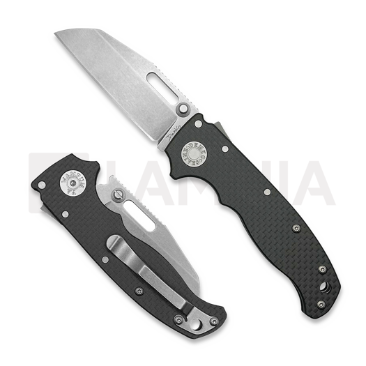 Demko Knives AD20.5 S35VN Shark Foot kääntöveitsi, carbon fiber