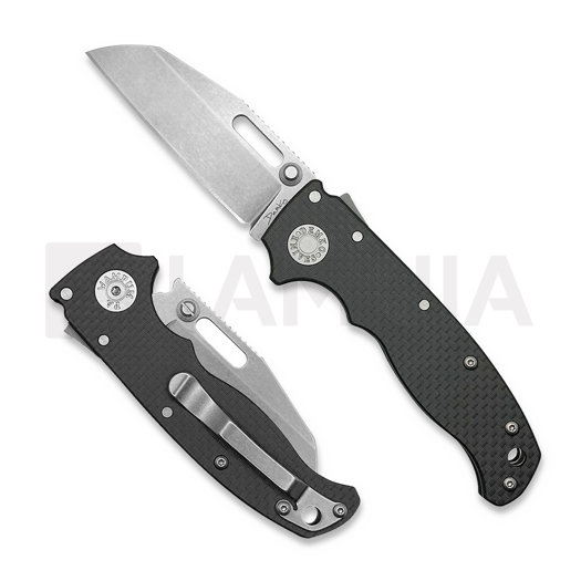 Demko Knives AD20.5 S35VN Shark Foot sulankstomas peilis, carbon fiber
