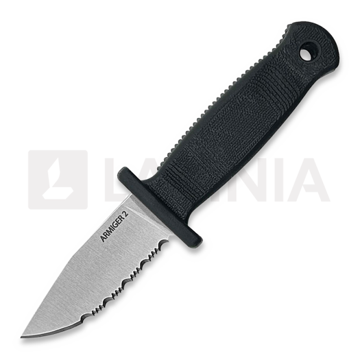 Nóż na szyję Demko Knives Armiger 2 Clip Point, ząbkowane ostrze