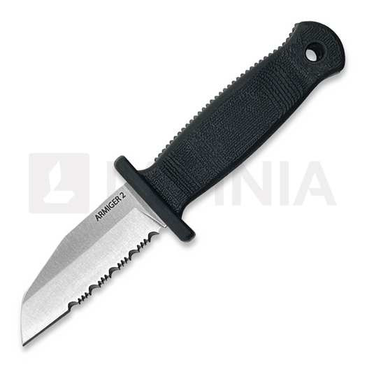 Nóż na szyję Demko Knives Armiger 2 Shark Foot, ząbkowane ostrze