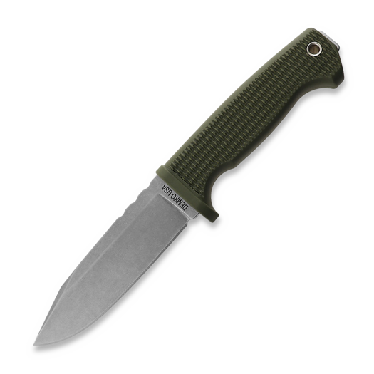 Faca Demko Knives FreeReign Magnacut Clip Point, verde oliva