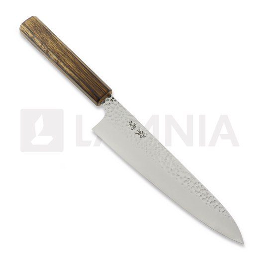 Japanese kitchen knife Demko Knives Gyuto Chef VG10 San Mai, Red Oak