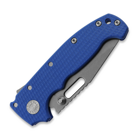 Demko Knives MG AD20S Clip Point 20CV G10 foldekniv, blue #1