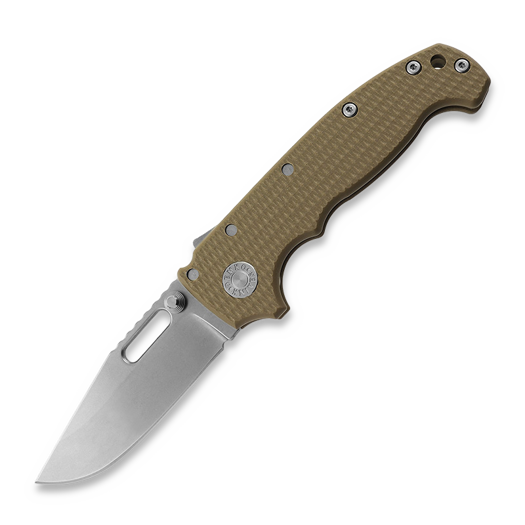 Demko Knives MG AD20S Clip Point 20CV G10 접이식 나이프, brown