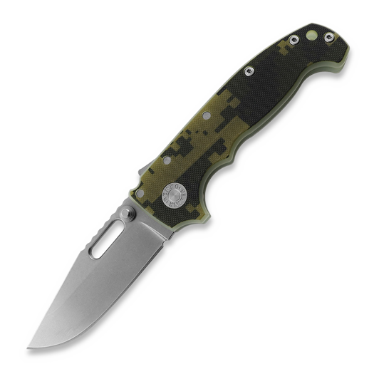 Demko Knives MG AD20S Clip Point 20CV G10 kääntöveitsi, camo #1