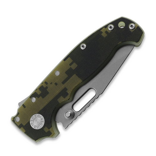 Demko Knives MG AD20S Clip Point 20CV G10 sulankstomas peilis, camo #1