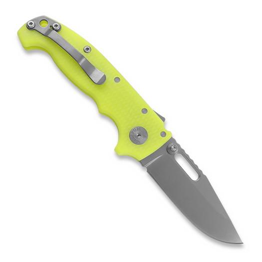 Demko Knives MG AD20S Clip Point 20CV G10 sulankstomas peilis, dayglo