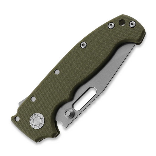 Demko Knives MG AD20S Clip Point 20CV G10 kääntöveitsi, od green