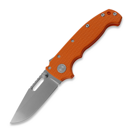 Demko Knives MG AD20S Clip Point 20CV G10 foldekniv, orange
