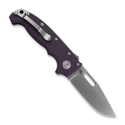 Demko Knives MG AD20S Clip Point 20CV G10 sulankstomas peilis, purple