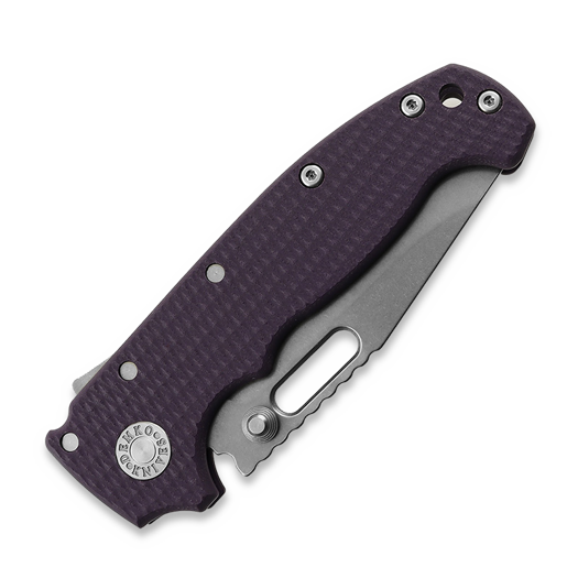 Demko Knives MG AD20S Clip Point 20CV G10 foldekniv, purple