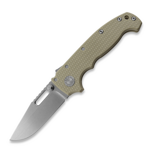 Demko Knives MG AD20S Clip Point 20CV G10 סכין מתקפלת, tan