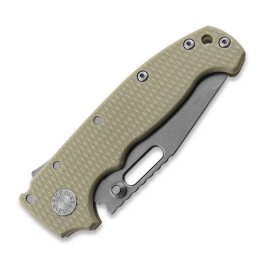 Demko Knives MG AD20S Clip Point 20CV G10 kääntöveitsi, tan