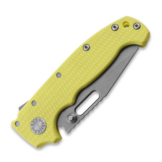 Demko Knives MG AD20S Clip Point 20CV G10 sulankstomas peilis, yellow #1