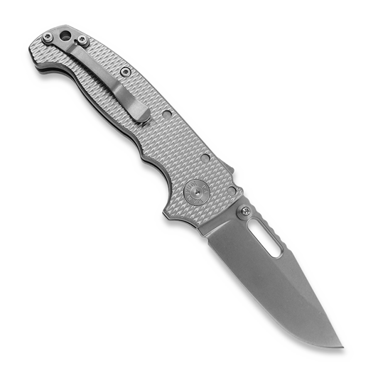 Demko Knives MG AD20S Clip Point 20CV Titanium sulankstomas peilis
