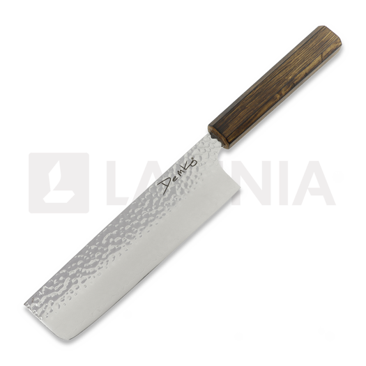 Japanese kitchen knife Demko Knives Nakiri VG10 San Mai, Red Oak