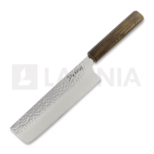 Demko Knives Nakiri VG10 San Mai japanese kitchen knife, Red Oak