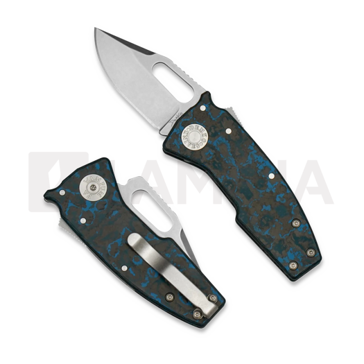 Nóż składany Demko Knives Nano Shark 20CV Clip Point, Fat Carbon Arctic Storm