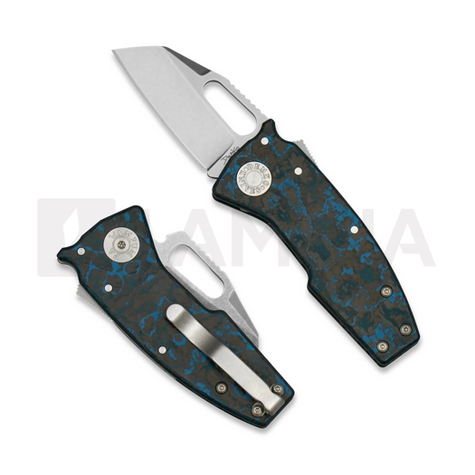 Demko Knives Nano Shark 20CV Shark Foot vouwmes, Fat Carbon Arctic Storm