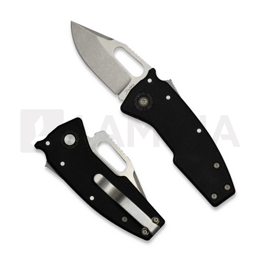 Складний ніж Demko Knives Nano Shark AUS10A Clip Point Black