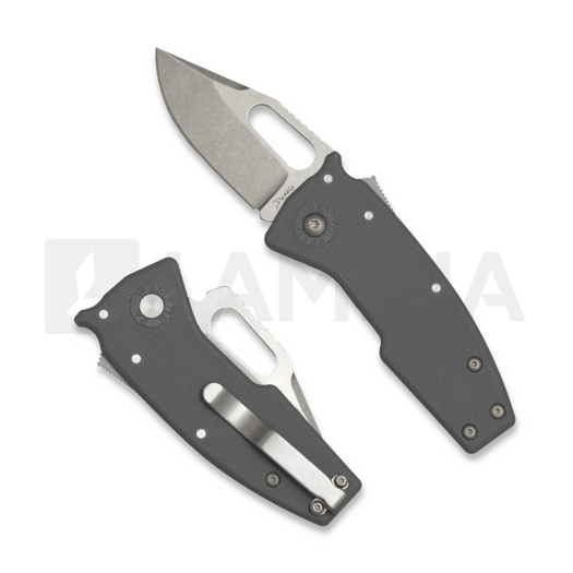 Складной нож Demko Knives Nano Shark AUS10A Clip Point Grey