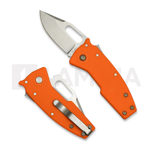 Demko Knives Nano Shark AUS10A Clip Point Orange kääntöveitsi