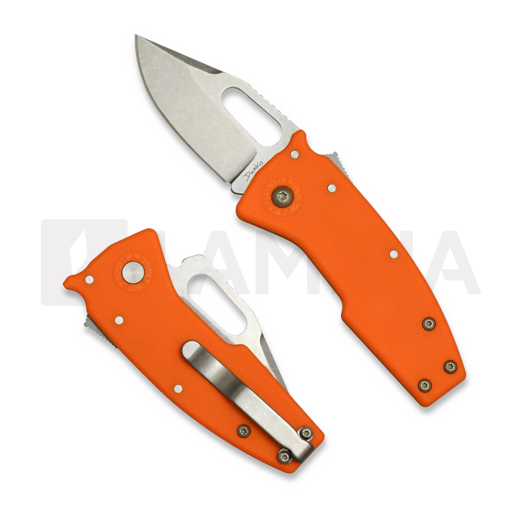Складной нож Demko Knives Nano Shark AUS10A Clip Point Orange