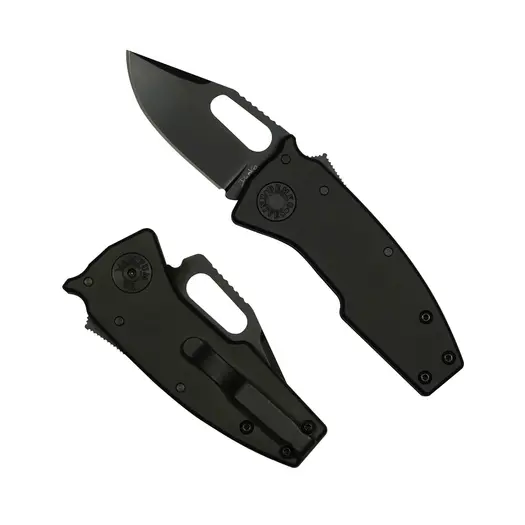 Demko Knives Nano Shark Stealth 20CV Clip Point foldekniv, Black