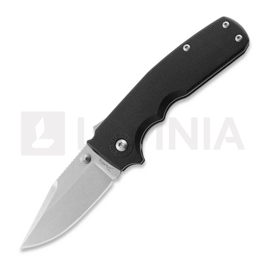 Demko Knives Shark Cub Clip Point sulankstomas peilis, Black GRN