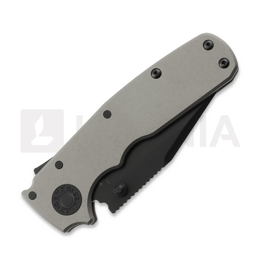 Demko Knives Shark Cub Stealth Clip Point sulankstomas peilis, Artillery Grey