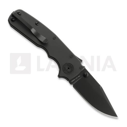 Demko Knives Shark Cub Stealth Clip Point k&auml;&auml;nt&ouml;veitsi, Black