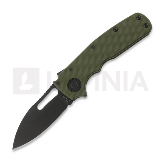 Demko Knives Shark Cub Stealth Slicer Shark kääntöveitsi, OD Green G-10