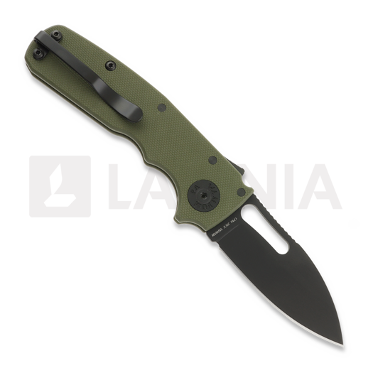 Demko Knives Shark Cub Stealth Slicer Shark kääntöveitsi, OD Green G-10