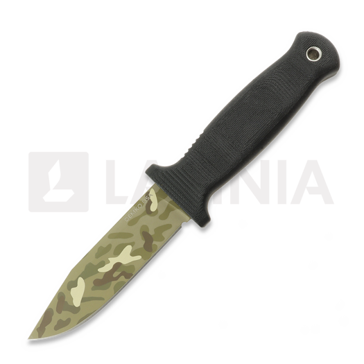 Nazis Demko Knives USA Armiger 4 3V Clip Point Multi-Layer Camo, Black