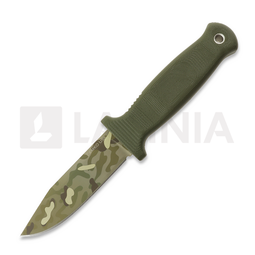 Faca Demko Knives USA Armiger 4 3V Clip Point Multi-Layer Camo, OD Green