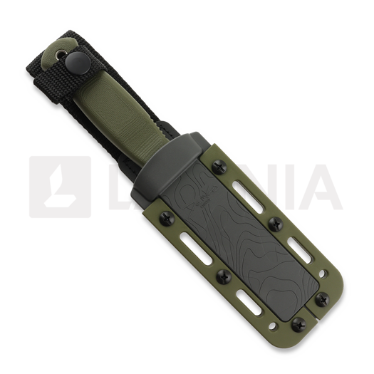 Demko Knives USA Armiger 4 3V Clip Point Multi-Layer Camo ナイフ, OD Green