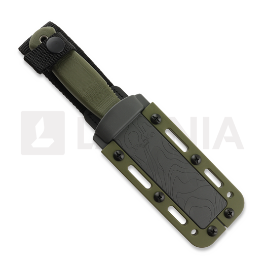 Demko Knives USA Armiger 4 3V Clip Point Multi-Layer Camo veitsi, OD Green