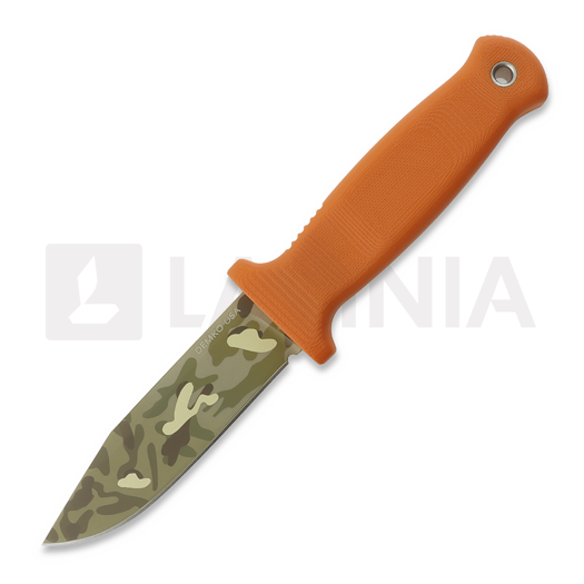 Nôž Demko Knives USA Armiger 4 3V Clip Point Multi-Layer Camo, Orange