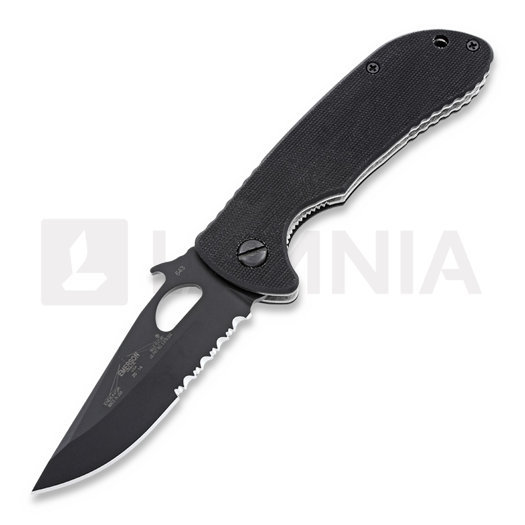 Emerson Endeavor folding knife, black, combo edge