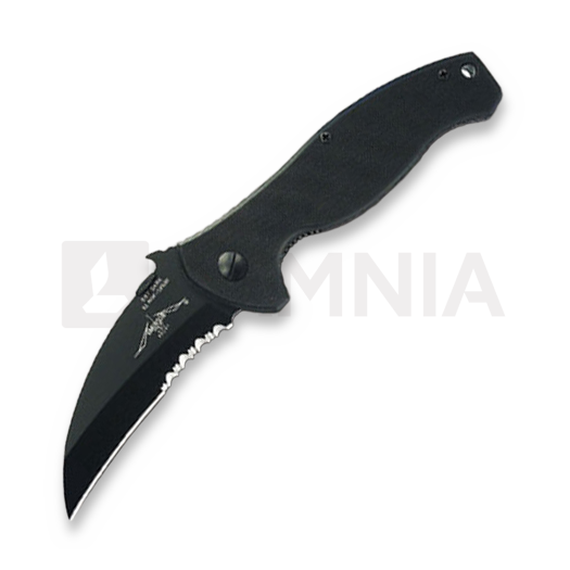 Navaja Emerson P-Sark, negro, hoja dentada