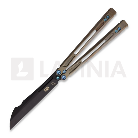 EOS Gremlin balisong, Bronze/Blue