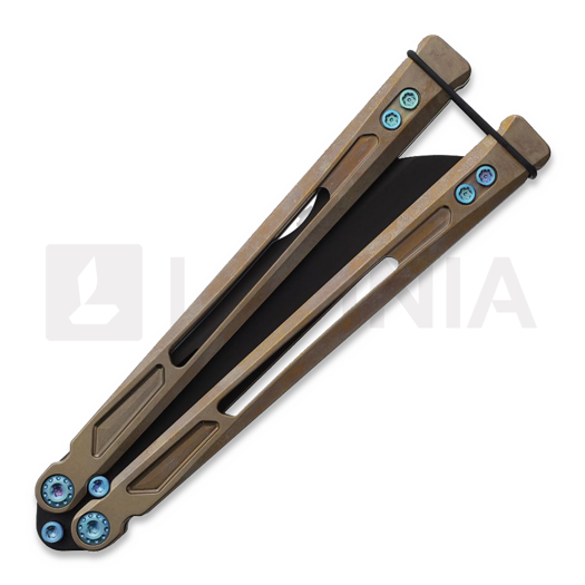 EOS Gremlin balisong, Bronze/Blue